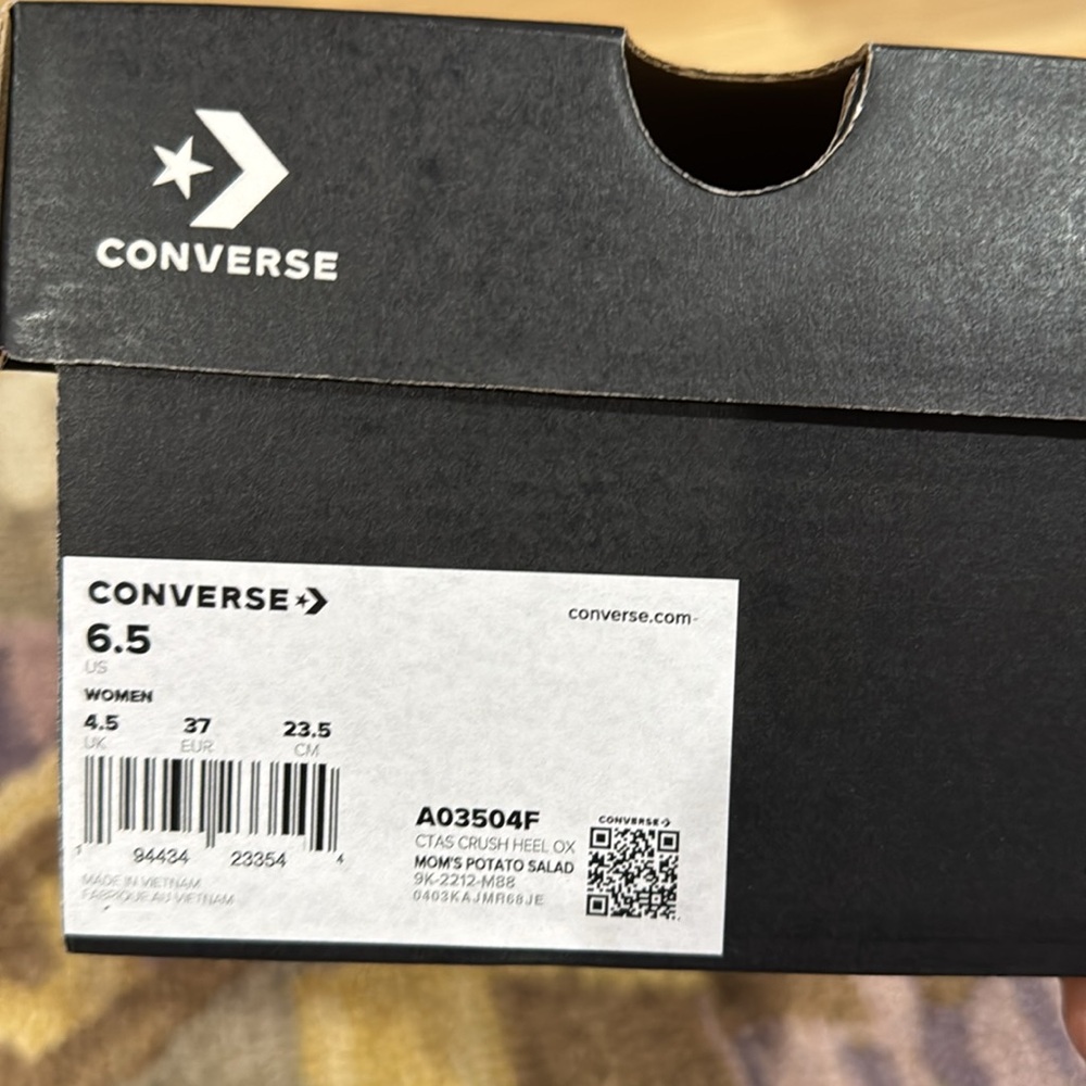 Converse Chuck Taylor Crush Heel women’s size US 6.5. Yellow. Cute! - Picture 4 of 4